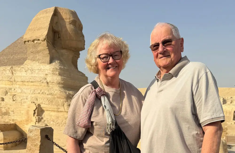 Robyn and Murray SInfield during their AmaWaterways Egyptian cruise