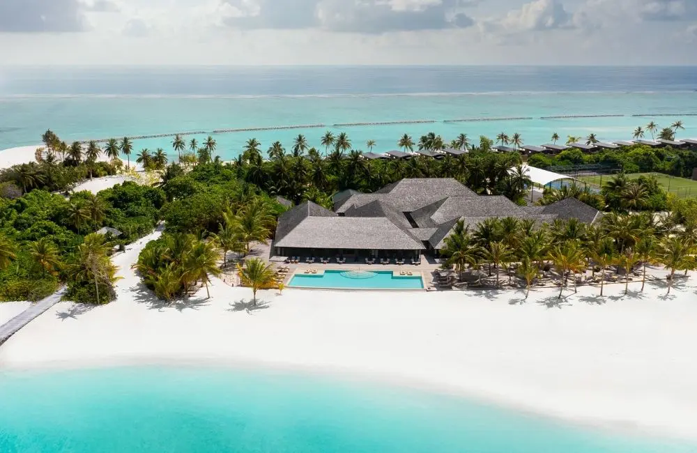 Aerial view of the new resort