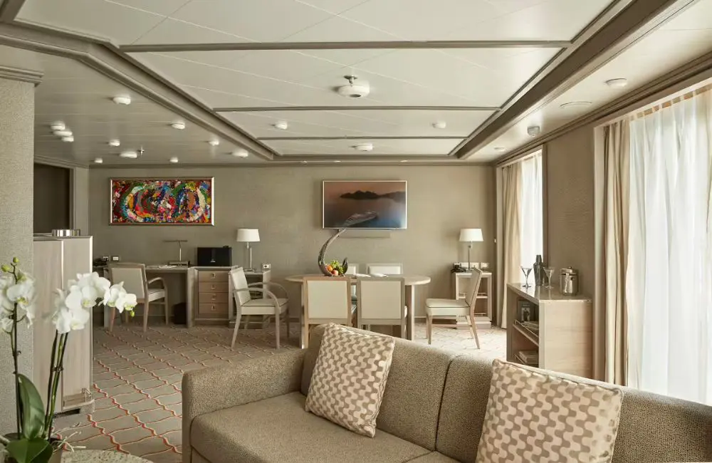 A suite on board Silver Muse