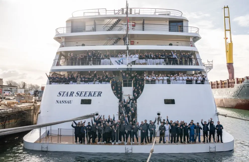 Windstar’s first new build yacht in its Star Class fleet has hit the high seas