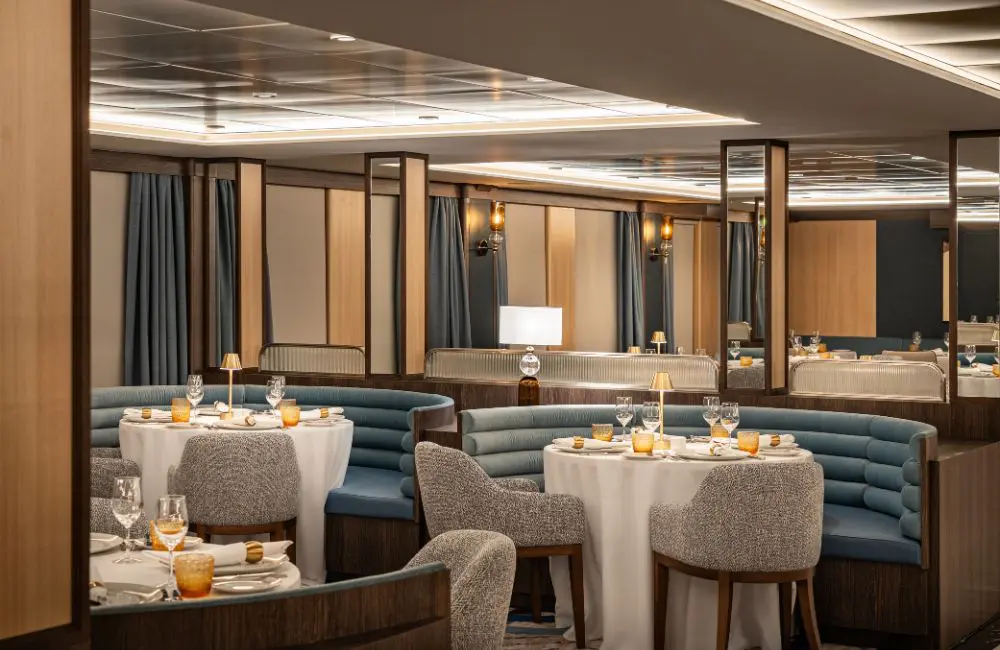 Windstar’s first new build yacht in its Star Class fleet has hit the high seas 2 Dining on Star Seeker