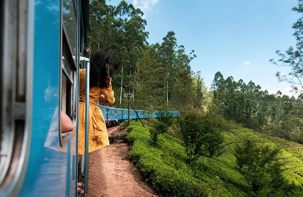 Women lead the way: Inspiring Vacations rolls out 5 female-focused small-group tours in Asia 1 Woman taking the train ride in Sri Lanka tea plantations. Image: Getty Images – Inspiring Vacations Inspired Women small-group tours