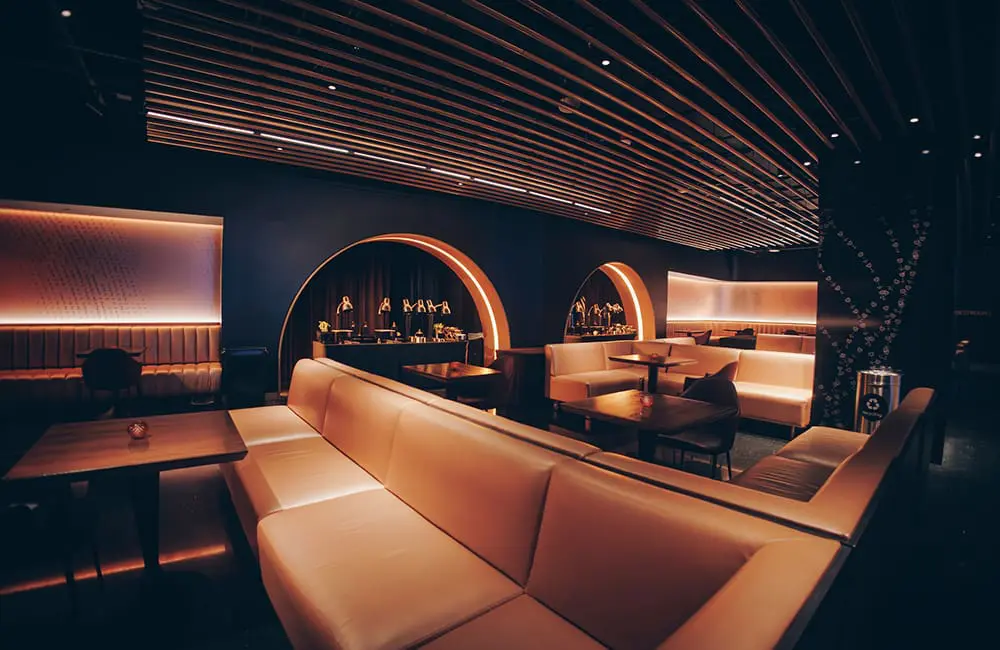 Delta SKY360° Club at Sphere interior.