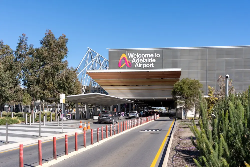 Adelaide, Australia - August 20, 2025:  Adelaide Airport in Adelaide, Australia.