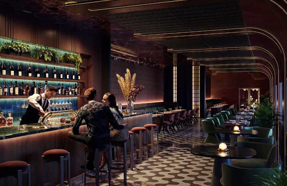 AC Hotels by Marriott lands in Sydney with design-led debut slated for 2027 1 Render of skybar at AC Hotel Sydney Hyde Metropolitan.