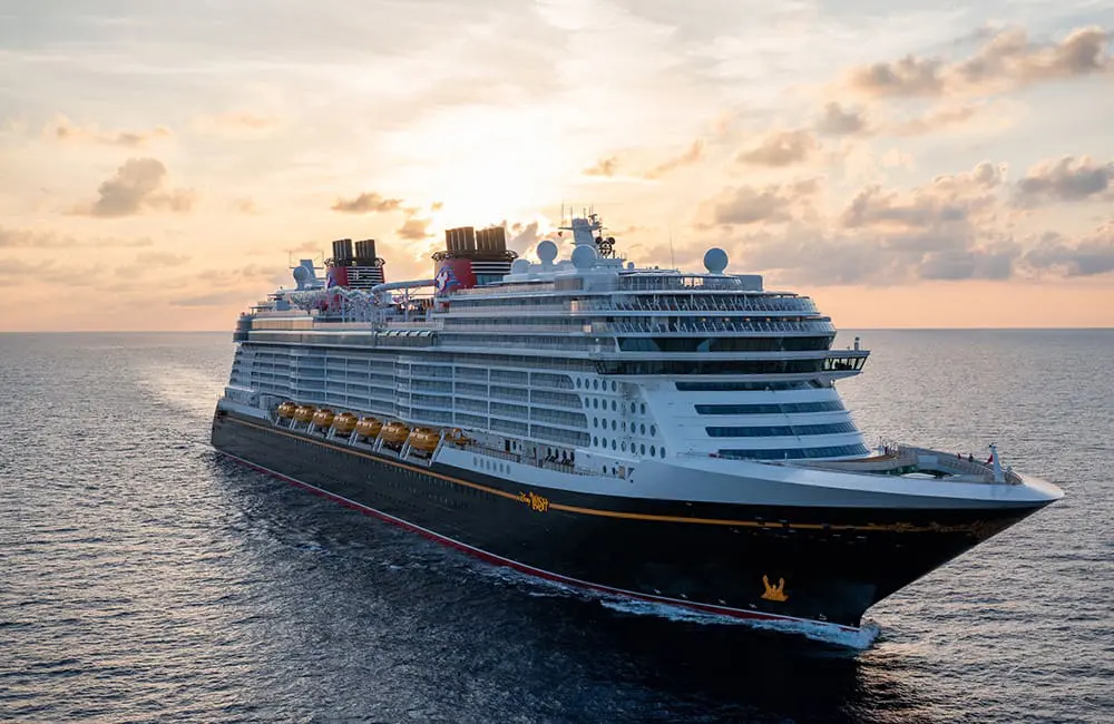 Disney Wish at sea. Image: Disney Cruise Line Disney Wish cruises in Europe