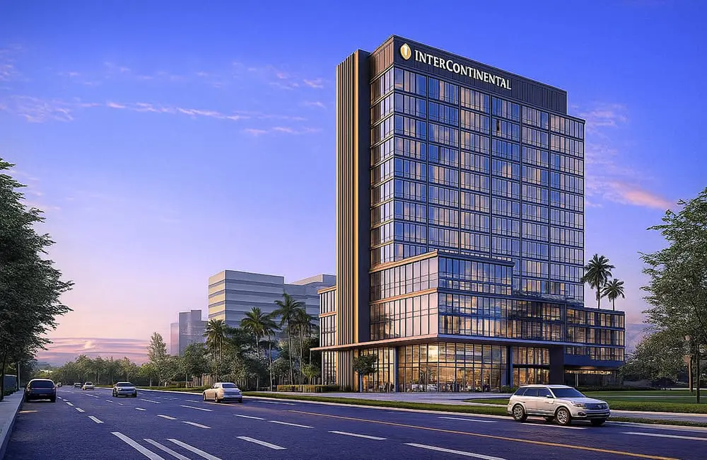 Render of the InterContinental Port Moresby hotel exterior, part of IHG Hotels & Resorts.