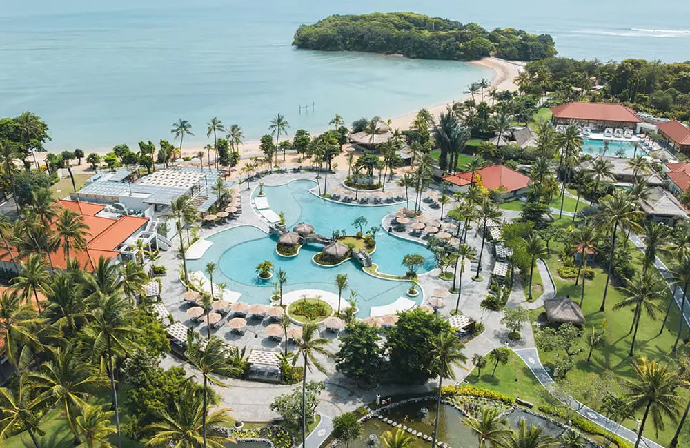 Aerial view of Paradisus by Meliá Bali. 