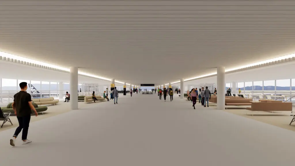 Melbourne Airport unveils $4.5B expansion with larger check-in, bag reclaim & waiting areas + 5 new gates 6 All images are Melbourne Airport renders.