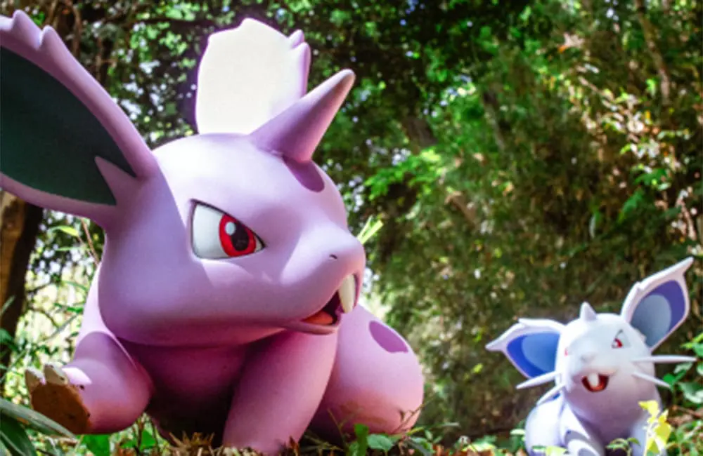 life-sized Pokémon at PokéPark Kanto in Tokyo