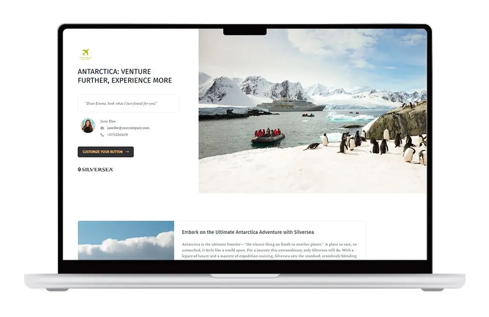 Silversea boosts travel advisor visibility with new tech-driven partnership 1 Homepage of Approach Guides platform with Silversea for advisors