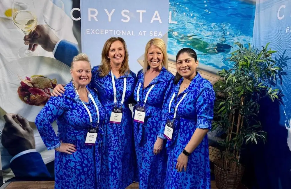 Susan Haberle and some of her team at CLIA Cruise 360 2025