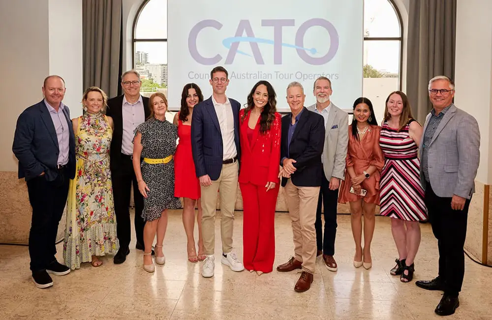 CATO 2026 Board with 2026 CATO IWD Lunch guest speaker Nicole Joy (centre).