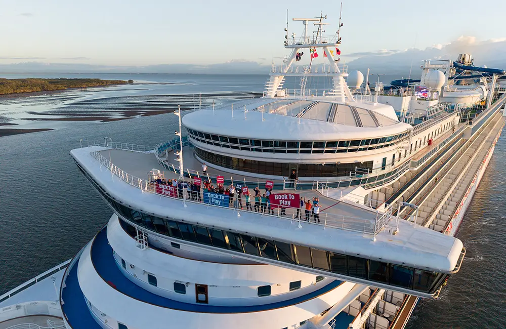 Carnival Encounter returns to Brissie post-glow-up with whole new look & onboard upgrades