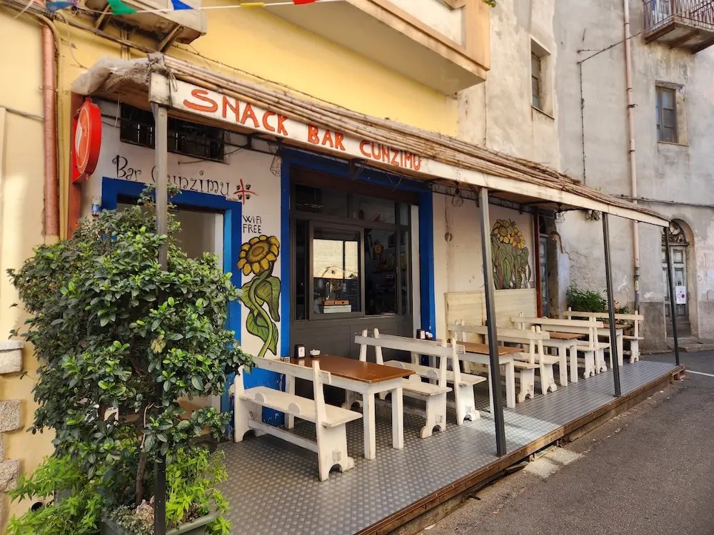 Eatery in Orgosolo.