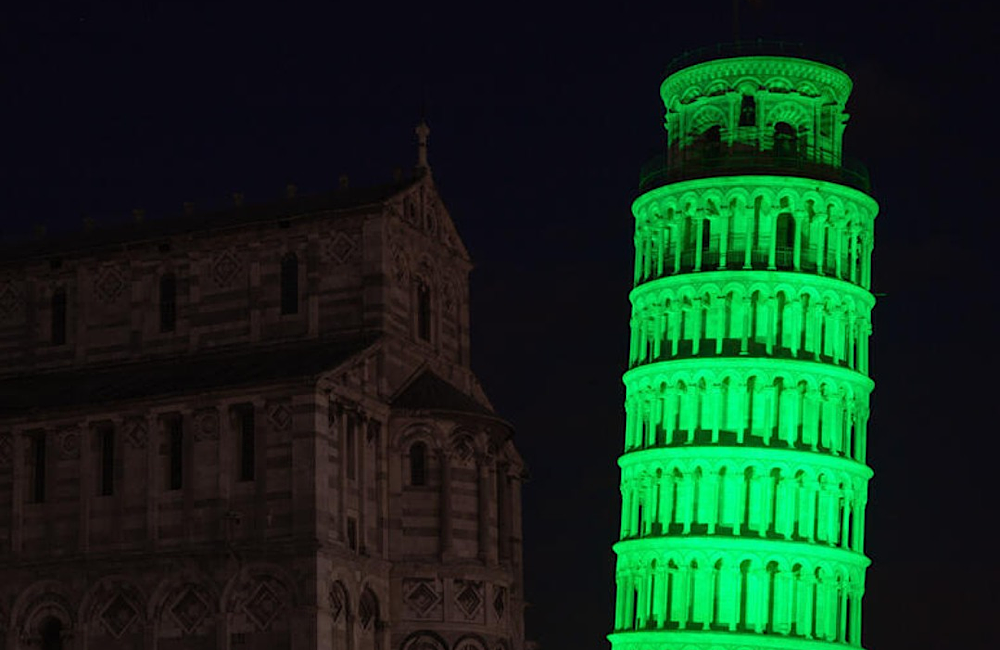 Something strange (and green) is happening to some of the world’s top landmarks