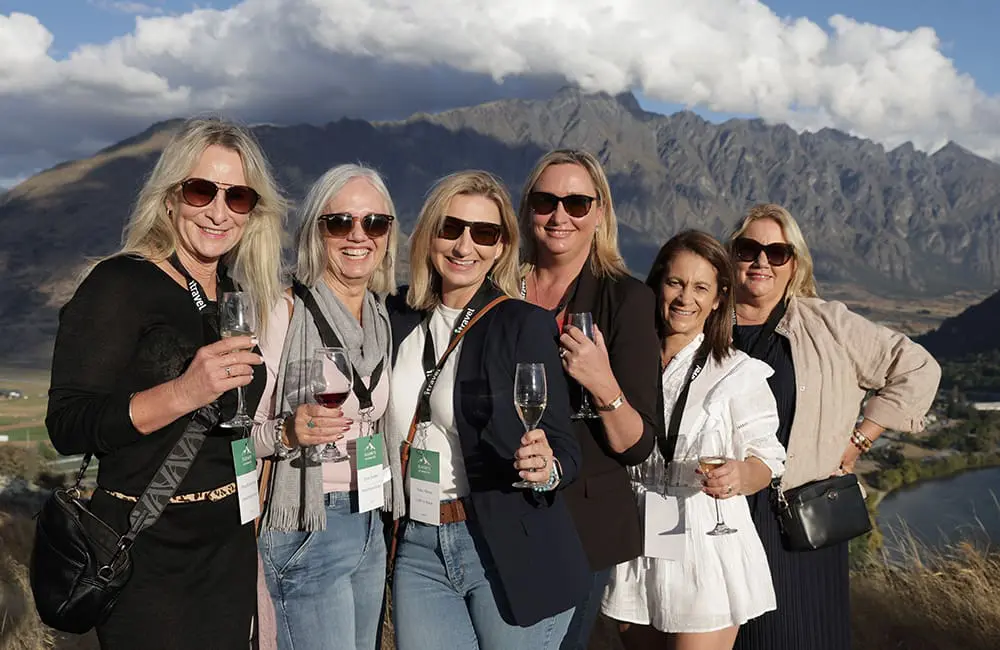 Advisors and partners drank in the elevated views at Tussock Point in Queenstown for the itravel 2026 Elevate Conference 
