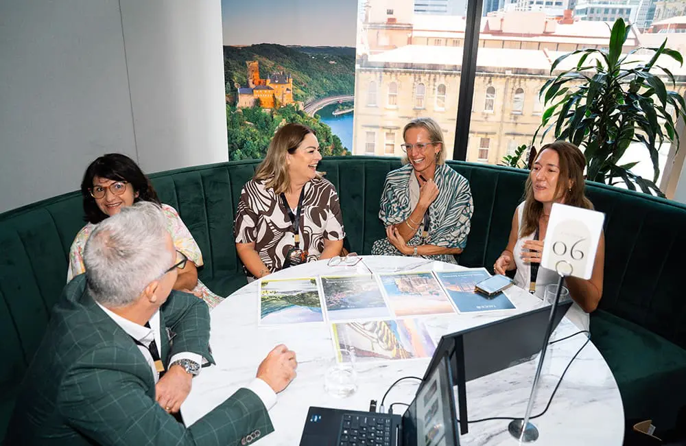 Gold Sponsor Tauck with luxury travel advisors in pre-scheduled appointments at the LTC 2026 Luxury Product Showcase.