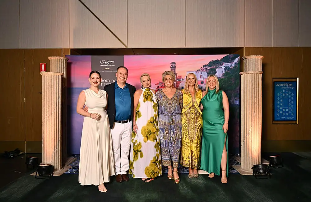 At the Regent Seven Seas Cruises event.