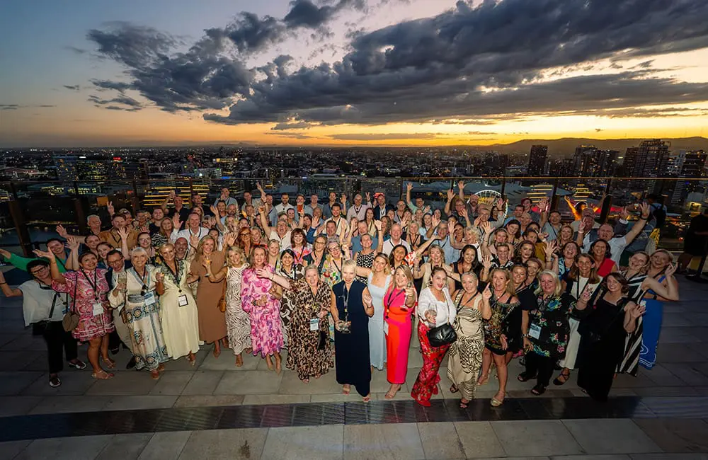 FCTG Luxury brands and 105 attendees from 75 partners party on the Sky Deck.