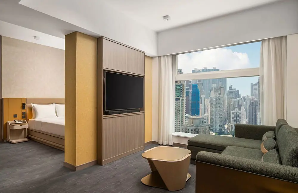 Accessible room at Motto by Hilton Hong Kong SoHo.