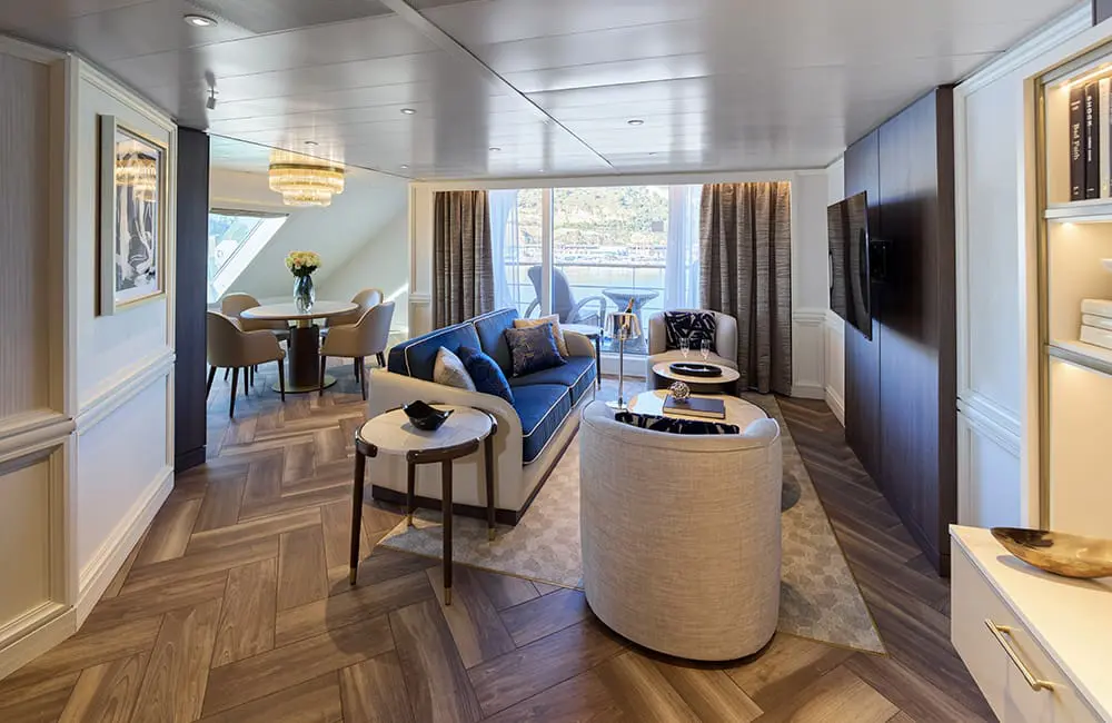 Grand Suite on Seven Seas Mariner. Image: RSSC