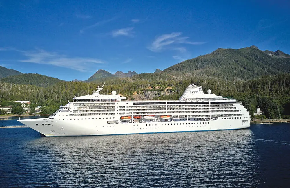 Seven Seas Mariner cruise ship docked in Alaska. Image: RSSC