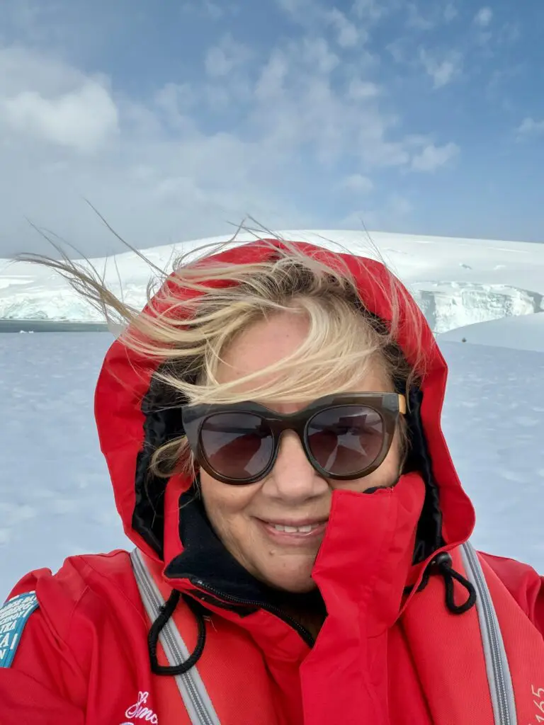 Sharon Godden in Antarctica