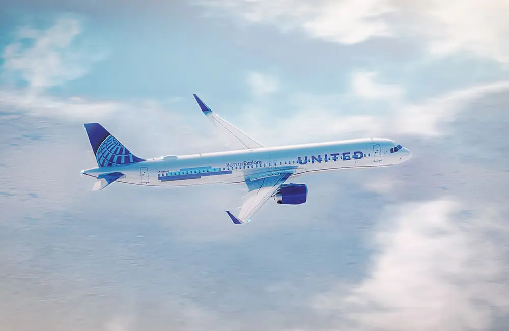 United Airlines A321XLR aircraft.