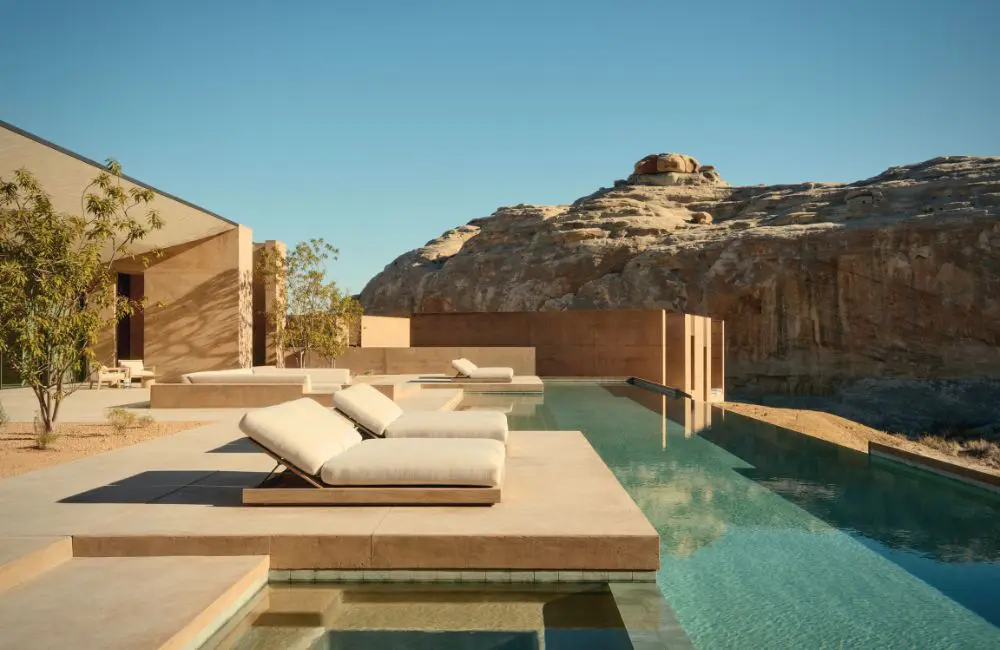 You can rent this six-bedroom Aman villa in Utah for AU$60,000 a night 1 Amangiri six-bedroom villa pool terrace