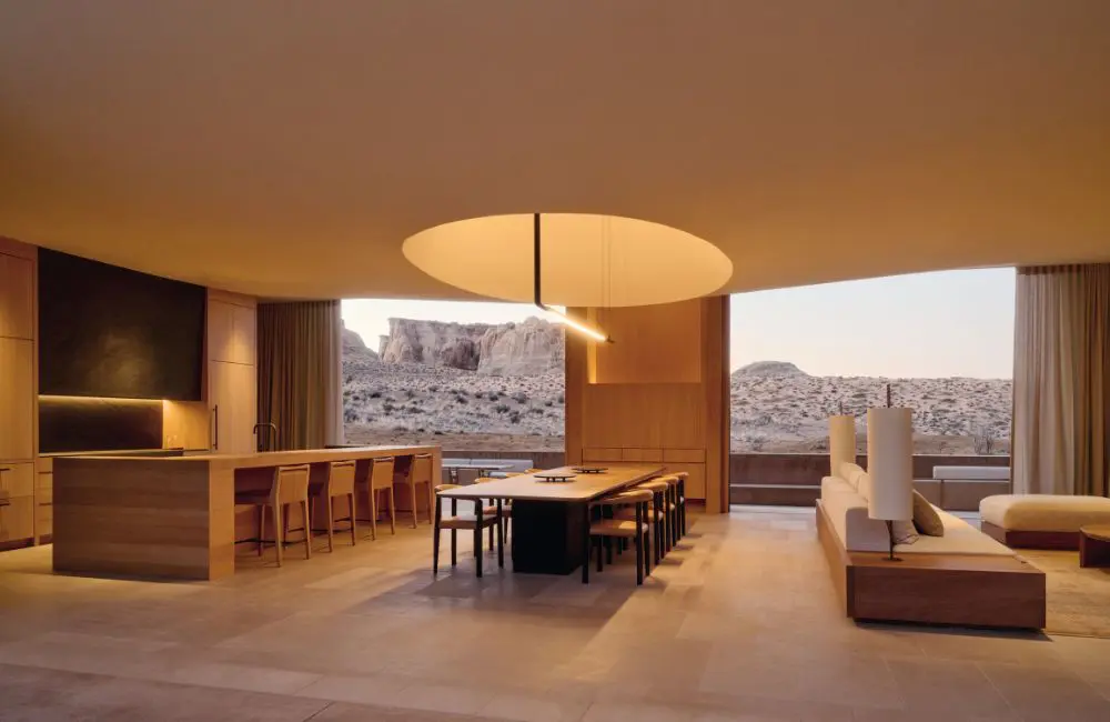 You can rent this six-bedroom Aman villa in Utah for AU$60,000 a night 3 Amangiri's new six-bedroom villa living and dining area
