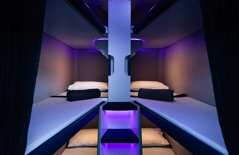 4-hour nap for $495: Air New Zealand’s innovative Economy Skynest sleep pods on sale from 18 May 3 Air New Zealand Economy Skynest sleep pods.