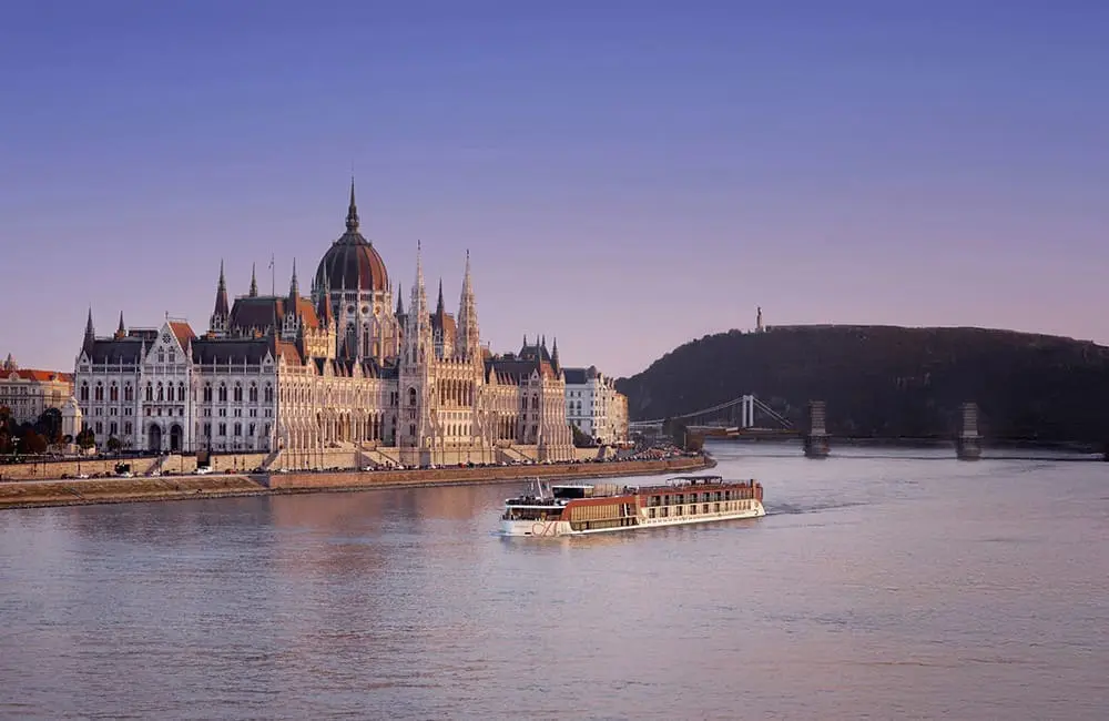 AmaSonata in Budapest, Hungary. Image: AmaWaterways AmaAir