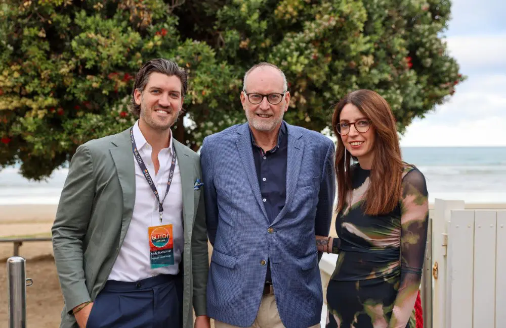 Carl Buerckner (centre) with his children, who now run the business, Andrew Buerckner and Sarah Szubanski joined Signature Travel Network more than a decade ago