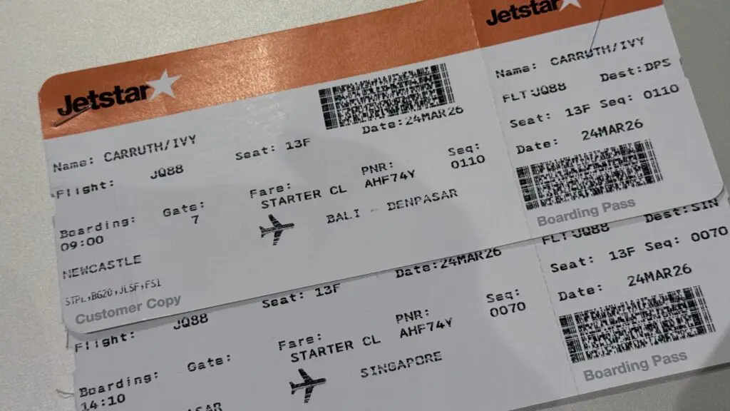 Boarding pass different stops same plane same seat