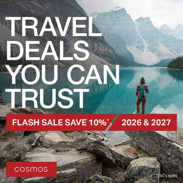 New Cosmos brand campaign creative.