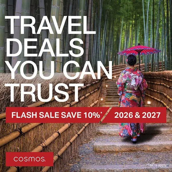 New Cosmos brand campaign creative.