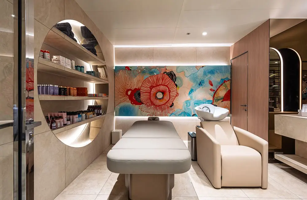Twice the luxe: Emerald Kaia launches at sea as Astra prepares to join river fleet 2 Elements Spa treatment room on Emerald Kaia.