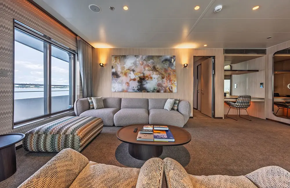 Twice the luxe: Emerald Kaia launches at sea as Astra prepares to join river fleet 5 Owners' Suite on Emerald Kaia.