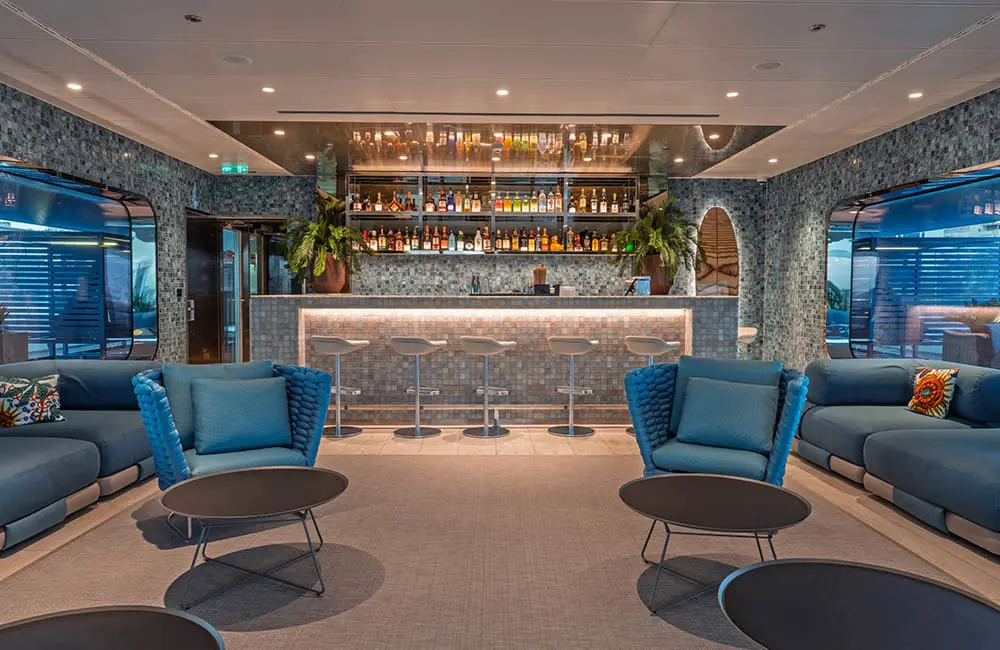 Twice the luxe: Emerald Kaia launches at sea as Astra prepares to join river fleet 8 Sky Bar on Emerald Kaia.