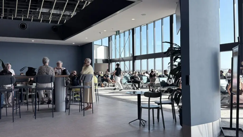 Interior of newcastle airport 