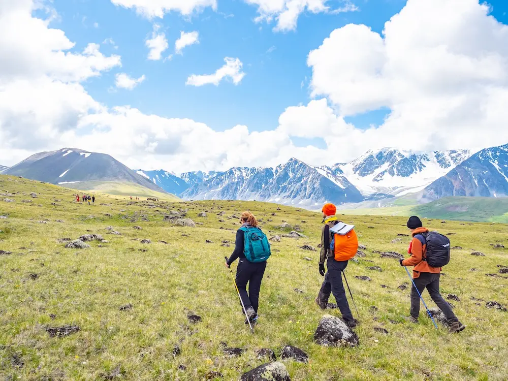 Hiking in Mongolia with Intrepid Travel.