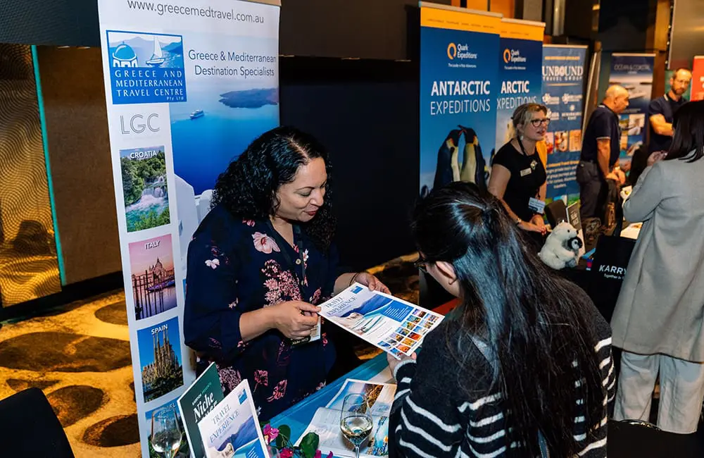 Greece & Mediterranean Travel Centre at Niche is Nice 2025 in Brisbane 