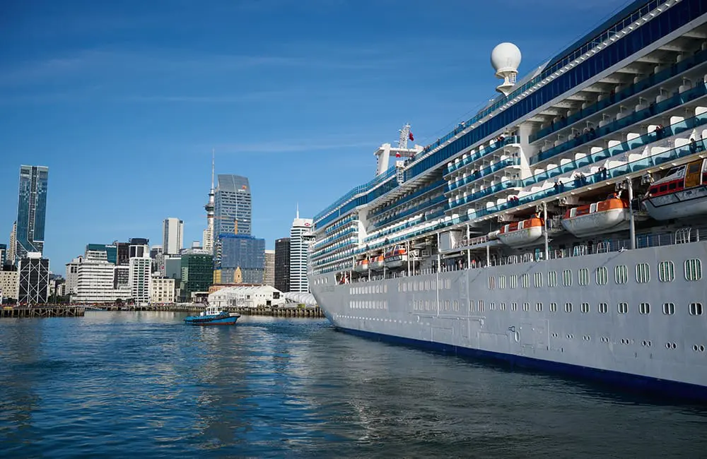 100K more cruisers: Auckland’s new $200M terminal signals NZ tourism surge 3 Coral Princess calls into Auckland's CBD wharves.