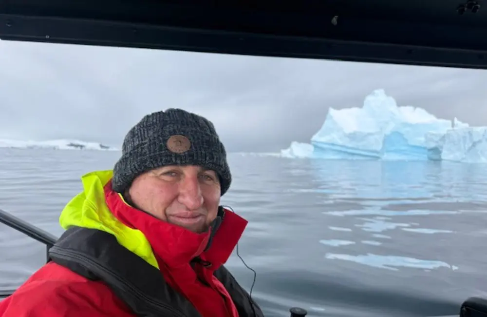 Michael Gazal in Antarctica