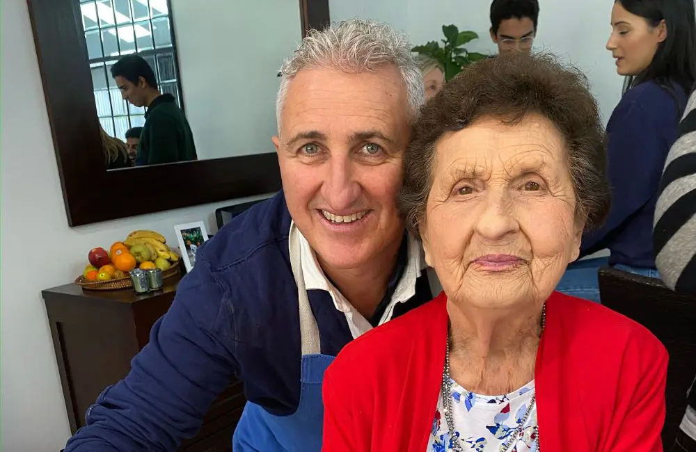 Michael Gazal and his mum Carmel in Sydney