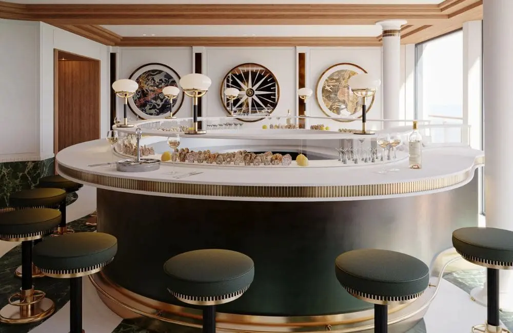 On board are eight bars, including an Art Deco speakeasy