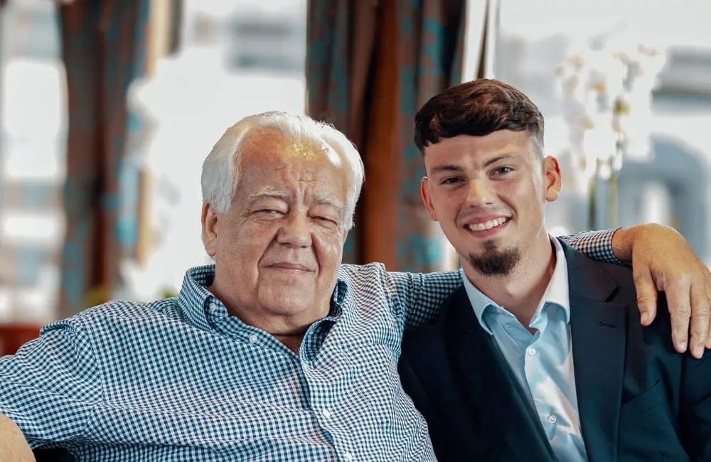 

Tim Littler and his grandson James Masternton who is now Director of Product Development and started working on the trains for the company in his teens. 
