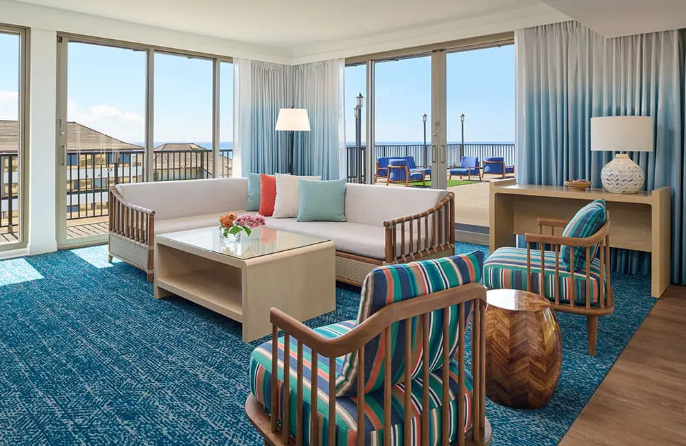 The two-bedroom Grand Navigator Suite at Outrigger Reef Waikīkī’ Beach Resort on O‘ahu – Premiere Suite Collection