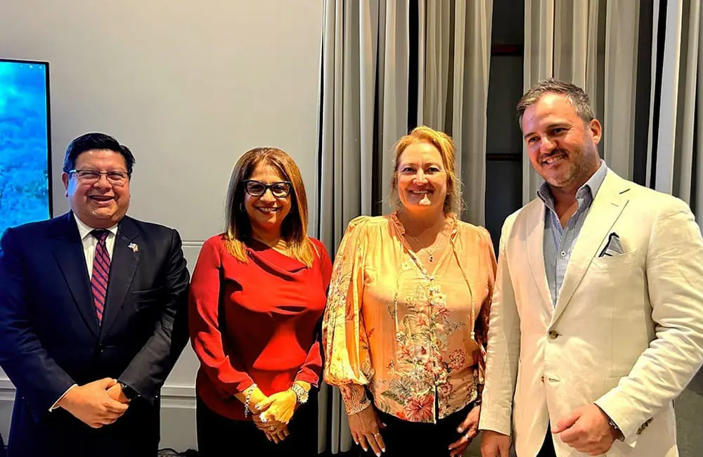 Andrews and Garcia (on right) at the 4th annual Latin America & Antarctica Roadshow in Australia.